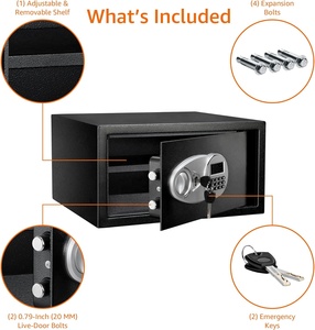 Boîte de sécurité cachée pour ordinateur portable de taille 230x430x370mm, boîte à bijoux, boîte à argent avec clavier électronique programmable - Product Image 3