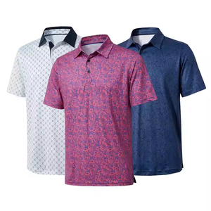 OEM fabricante 88% poliéster 12% Spandex algodón bordado para hombre Slim Fit Golf para Polo con diseño de sublimación personalizado - Product Image 1