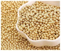 Perles brillantes dorées super brillantes pour la décoration de gâteaux, ingrédients de pâtisserie solides, colorants alimentaires pour toutes les occasions festives