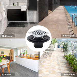 Grille de drainage de sol à base ABS personnalisée avec grille amovible en laiton Drains de sol anti-odeur d'intérieur <span class=keywords><strong>pour</strong></span> drain de <span class=keywords><strong>douche</strong></span> de salle de bain - Product Image 6