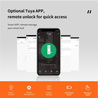 Cerradura Inteligente WiFi R5 Tuya 6 en 1, Sin Llave, Anti-Espionaje, con Código, Cilindro Grado C para Puertas de Madera/Metal, Hogar/Hotel/Oficina