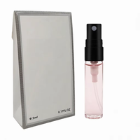 Mini flacon atomiseur de parfum vide de poche 100 ml en verre avec pulvérisateur à pompe, capuchon résistant aux UV argent/or/noir