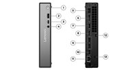 ThinkCentre Neo 50q Gen 5 Tiny Q500 Komputer Desktop Mini Terpisah Intel Core I5 Generasi ke-13 DDR4 RAM 16GB SSD 512GB Bisnis Baru