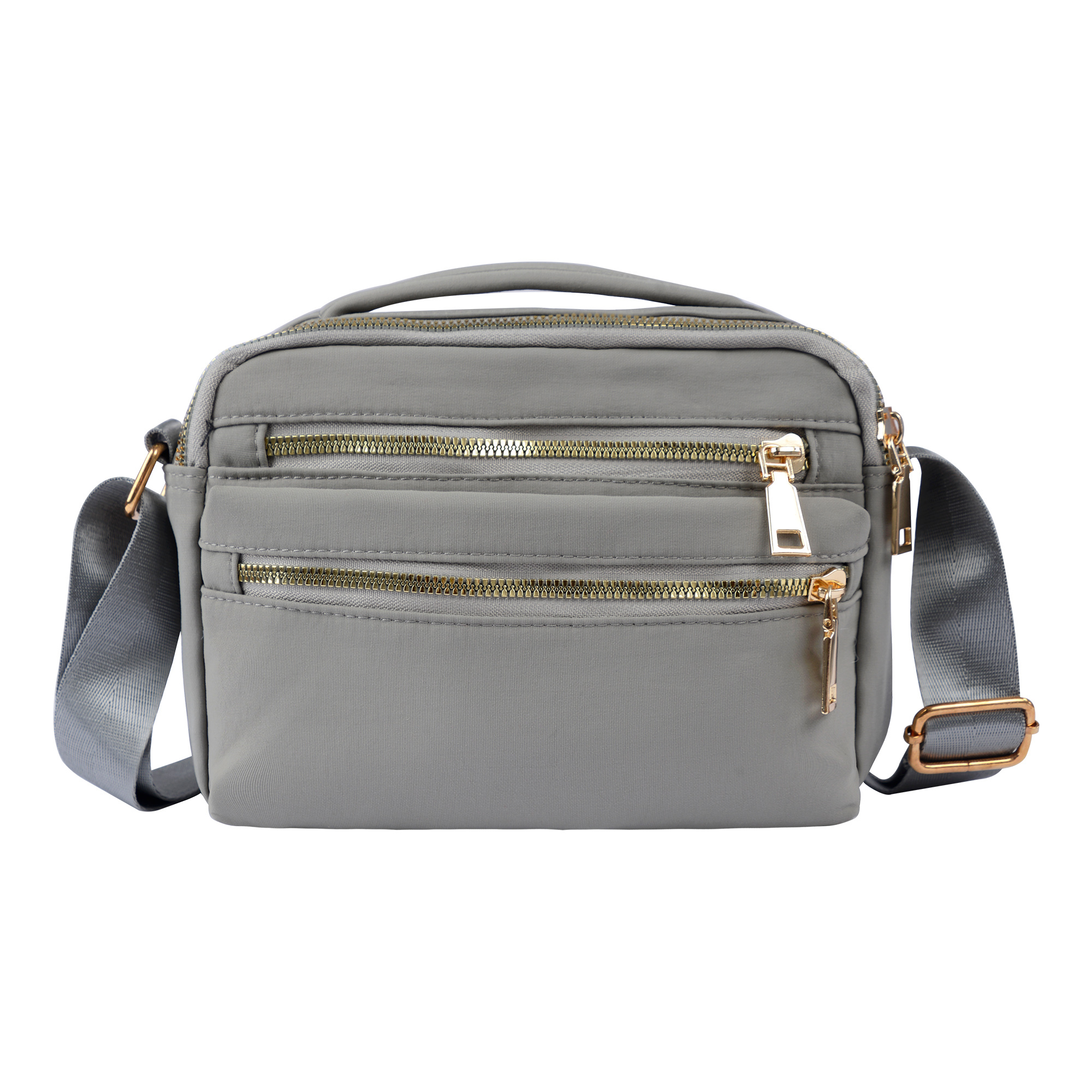Multifunction Pattern Messenger Bag with Zipper for Women