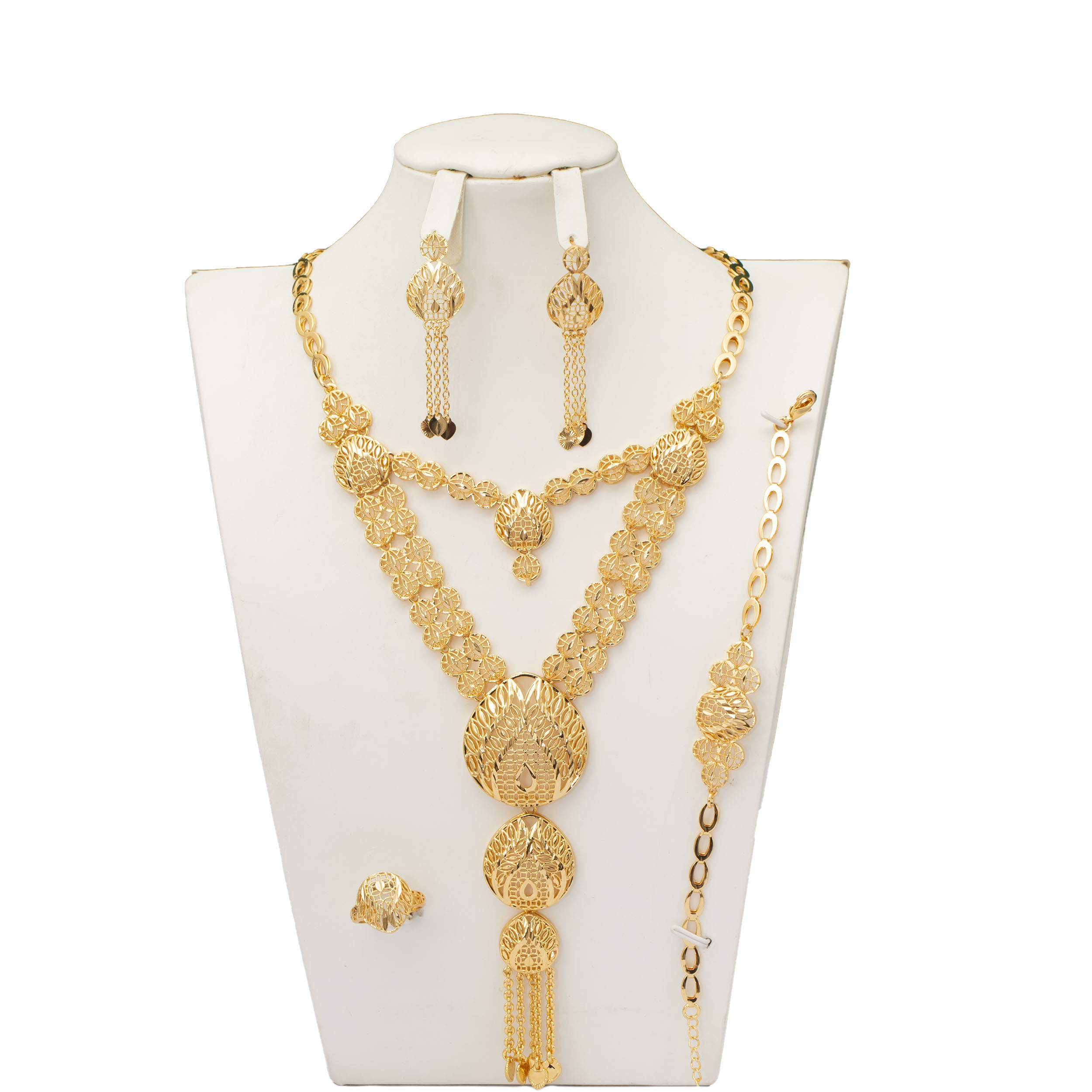 jewelry set brazilian 18k gold plated