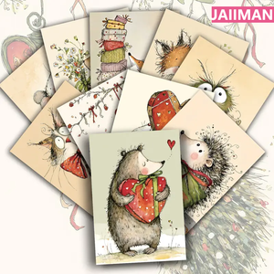 JAIIMAN Set di 20 <span class=keywords><strong>Cartoline</strong></span> Personalizzabili Serie Animali, Carte Decorative per Pittura e Lavori di Carta - Product Image 3