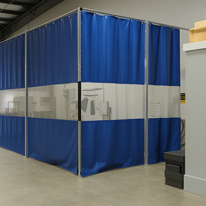 <span class=keywords><strong>Tenda</strong></span> Divisoria Industriale Impermeabile in PVC Non Tessuto, Riduzione del Rumore, per Magazzino/Officina Temporanea - Product Image 6