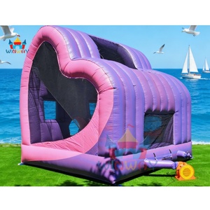 Castillo Inflable Gigante de PVC Personalizado de Alta Calidad, Juego Inflable Comercial para Exteriores con Forma de Corazón, para Bodas, 3 Hechos - Product Image 5
