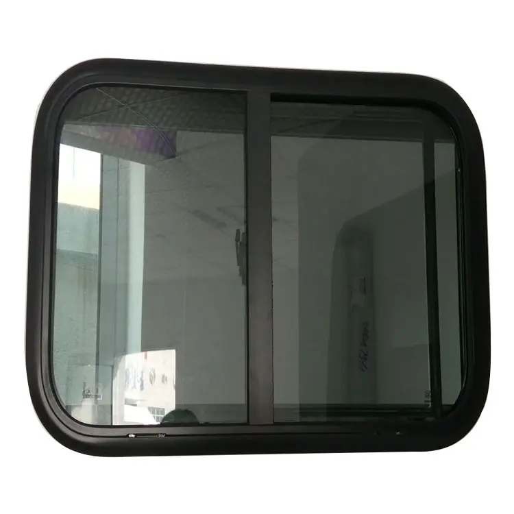 high quality tempered glass single layer sliding rv window motorhome window