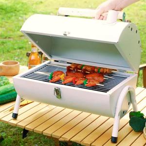 Réchaud de pique-nique extérieur pliable en métal, barbecue sans fumée avec grille intégrée coupe-vent, poêle à charbon de bois domestique pour le camping - Product Image 5