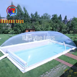 Couverture de piscine gonflable en PVC durable, dôme à bulles gonflable transparent portable, tente de piscine gonflable - Product Image 3
