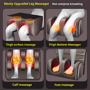 Sıcak satış isıtma titreşim masaj yatağı koltuk minderi ev ofis elektrikli Shiatsu tam vücut geri ayak bacak masaj minderi - Product Image 3