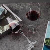 Vente en gros de verres à vin rouge sur pied de couleur avec logo personnalisé Lot de 6 verres durables transparents de 12oz sans plomb et classiques