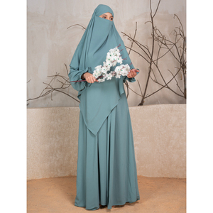 Ropa Superior para Mujer, Top en Ventas, Abaya Bordada de Poliéster, Hiyab, Vestido de Novia Musulmán, Kimono, Eid, Manga Larga, Estilo Árabe Regular, Dubái - Product Image 1