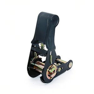 OEM Packaging Custom 25mm Ratchet <strong>Straps</strong> Black Rubber E-coated Handle Ratchet <strong>Tie</strong> <strong>Down</strong> Cargo Lashing <strong>Straps</strong> - Product Image 6