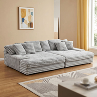Modernes Apartment-Modulsofa Vakuumkomprimiert 3D Hochdichter Schwamm Hohe Elastizität Ergonomisch Waschbar Anpassbar