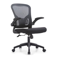 Chaises de bureau ergonomiques pivotantes en tissu maillé confortables et modernes pour ordinateur, avec support lombaire, vente en gros