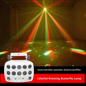 Barra de luz LED de mariposa 3 en 1, luz láser de discoteca de ambiente RGBW para KTV, habitación privada, haz de Flash de aluminio, modo de Control DMX512 - Product Image 1