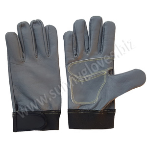 Customize Logo Goat Skin Leather Working <b>Driver</b> <b>Gloves</b> - Product Image 3
