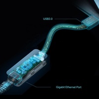 Adaptador USB a Ethernet sin Controlador, USB 3.0 a LAN Gigabit 1000Mbps RJ45, Compatible con Laptop, Mac, Surface, Windows, Linux