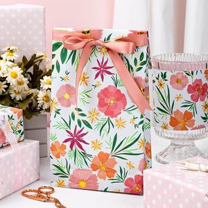 MAYPLUSS Flower <b>Wrapping</b> <b>Paper</b> Roll 17 Inch x 33 Feet Double Side Eco-Friendly Gift Wrap For Wedding Bridal Shower Mother's Day - Product Image 2