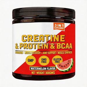 Étiquette personnalisée, logo de marque, MOQ 150 pièces, supplément sportif 3-en-1, poudre de protéines de lactosérum, BCAA, créatine 2:1:1, saveur énergétique - Product Image 1