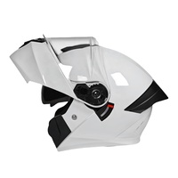 Casques de Moto Modulaires ABS avec Feux Arrière LED pour Adultes, Casques Relevables de Sécurité, Accessoires pour Motos et Motards