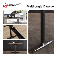 Bureau électrique réglable en hauteur HENVO, double moteur, poste de travail assis-debout, commande intelligente, bureau à domicile, plateau en acier personnalisé
