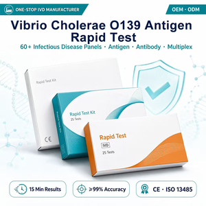 Prueba Rápida <span class=keywords><strong>de</strong></span> Antígeno <span class=keywords><strong>de</strong></span> Vibrio Cholerae O139 para Autodiagnóstico <span class=keywords><strong>en</strong></span> Casa, CE GMP OEM - Product Image 1
