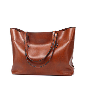 Nuevo Bolso de Moda para Mujer, Bolso Retro de Cuero Sintético, Bolsos de Mano Sencillos, Bolso Tote para Mujer - Product Image 1