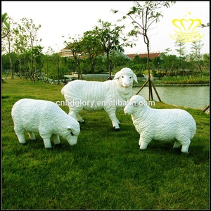 Ngoài Trời Đường Phố Vườn Nhựa Thủ Công Mỹ Nghệ Thanh Lịch Sợi Thủy Tinh Anime Cừu Tượng Cho Bãi Cỏ Điêu Khắc Thiết Kế Cảnh Quan Trang Trí Nội Thất - Product Image 5