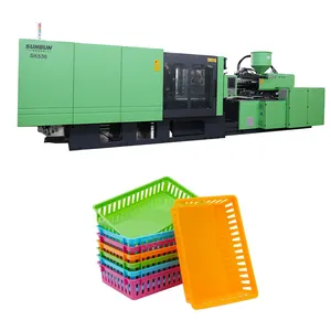 SUNBUN SK530 Automatic Plastic Fruit Box/Basket Production Injection Moulding Machine Price