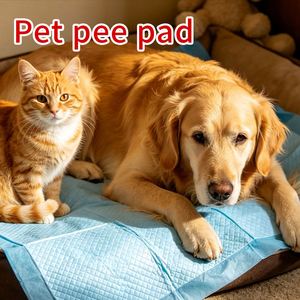 Tapis d'apprentissage de la propreté pour animaux de compagnie d'intérieur, super absorbants, anti-fuites, jetables, pour chiots, vente en gros - Product Image 1