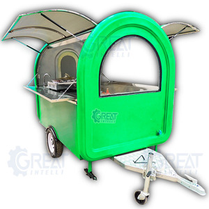 Vente en gros d'usine Wecare Mini Grill Support de nourriture Chariot pliant Chariot d'entretien Remorque Mobile Équipement de camion à pizza - Product Image 4