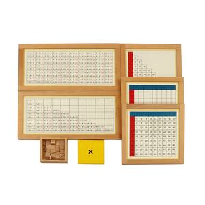 Matériels <span class=keywords><strong>mathématiques</strong></span> Montessori en bois pour enfants, jouets éducatifs, tableaux de multiplication - Product Image 3