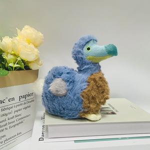 En stock pendentif oiseau <span class=keywords><strong>Dodo</strong></span> bleu transfrontalier porte-clés poupée nouveau produit de simulation techniques lavées accessoire ours - Product Image 3