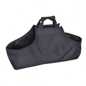 BSCI Storing <b>Bags</b> Outside Cheap Firewood Carrier Tote <b>Bag</b> with Handles Made of <b>Waxed</b> <b>Canvas</b> - Product Image 5