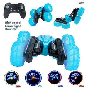 Popular Upgrade S688-1D 2.4G RC Stunt Car <strong>Transformation</strong> Double Sided <strong>Remote</strong> <strong>Control</strong> Model Twist Car with LED Light in the Dark - Product Image 2