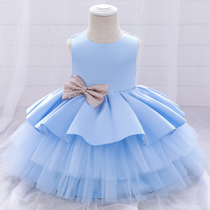 Nuovo Vestito da Principessa per Bambine Europee e Americane 2025, Abito da Compleanno in Tulle Vaporoso - Product Image 5