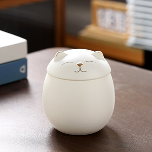 Guci hewan peliharaan keramik kualitas tinggi sesuai pesanan Glossy Frosted Pet Memorial kenang-kenangan untuk anjing kucing abu - Product Image 3