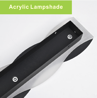 Nouvelle conception de applique murale LED longue et linéaire en forme de S, décoration murale pour la maison, lampe murale pour chambre à coucher, salle de bain, couloir, villa, hôtel