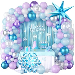 102 pièces thème congelé explosion étoile <span class=keywords><strong>anniversaire</strong></span> ballon arc guirlande kit filles fête d'<span class=keywords><strong>anniversaire</strong></span> ballon décoration - Product Image 5