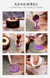 Lot de sceau à cire style européen <span class=keywords><strong>Amazon</strong></span>, ensemble pour cachet de cire du style européen, avec four, comme cadeau, fournitures de studio d'art, tendance - Product Image 5