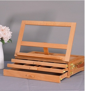 <span class=keywords><strong>Table</strong></span> de bureau <span class=keywords><strong>en</strong></span> <span class=keywords><strong>bois</strong></span>, <span class=keywords><strong>table</strong></span> d'art <span class=keywords><strong>en</strong></span> <span class=keywords><strong>bois</strong></span>, boîte de dessin, de peinture et de croquis avec 3 tiroirs avant pour le rangement des fournitures - Product Image 6