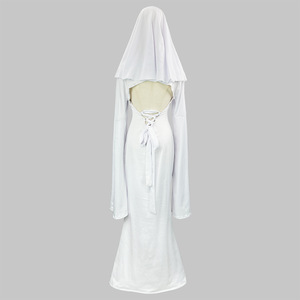 Zixiao Ghost Girl Cosplay Costume White Women's Halloween Stage Dress Adult Performance Wear - Product Image 3