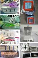 Machine de soudage plastique haute fréquence à double tête 12KW pour le gaufrage de tapis de sol, de moquettes et de sacs à main en cuir