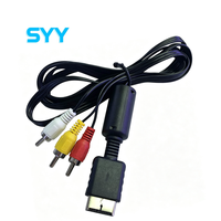Câble audio-vidéo RGB SYY 1,8 m pour console de jeu Playstation PS2 PS3, accessoires de jeu