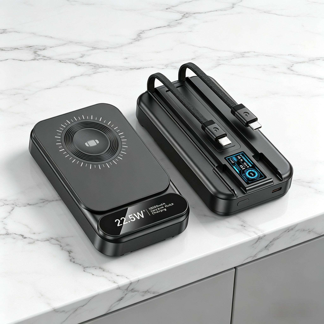 10000mAh 2026 Consumer Electronics All-In-One Charger Product Wholesale Innovation Multifunction Chargers Wireless Power Bank