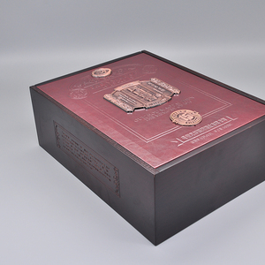 Tùy Chỉnh Lớn Quà Tặng Sang Trọng Giấy Cao Cấp Sản Phẩm Bao Bì Hộp Giấy Bán Buôn Chai Rượu Vang Hộp Vận Chuyển Rượu Vang Hộp Quà Tặng Bao Bì - Product Image 4