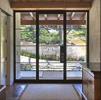 Portes en fer, portes intérieures en acier avec cadre en verre, portes françaises style Crittall